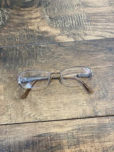 Liz Claiborne Eyeglass Frames Goldtone w/Mother of Pearl L319 68P 135 51 17 G102