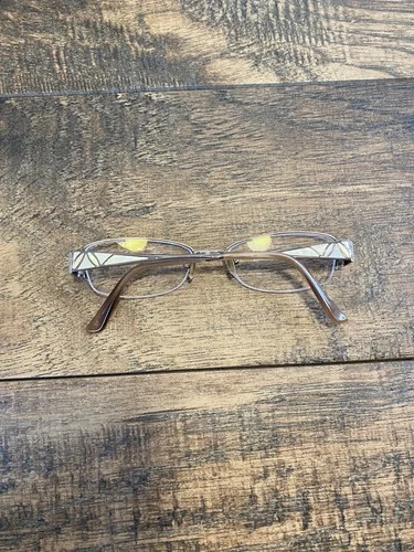 Liz Claiborne Eyeglass Frames Goldtone w/Mother of Pearl L319 68P 135 51 17 G102 2