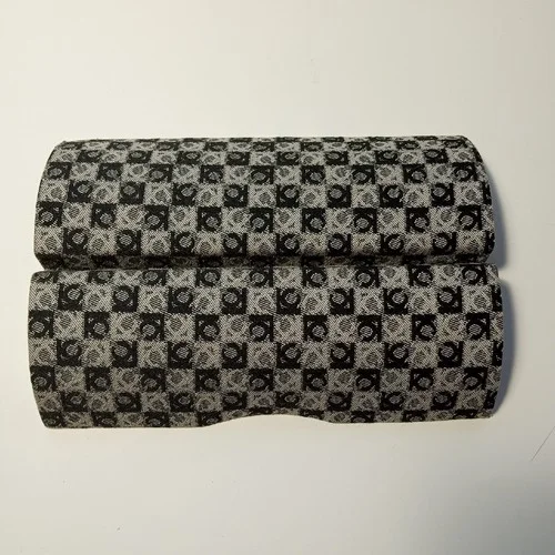Liz Claiborne Eyeglasses Clam Shell Hard Case Fabric Cover Blk/Wht Logo Pattern 3