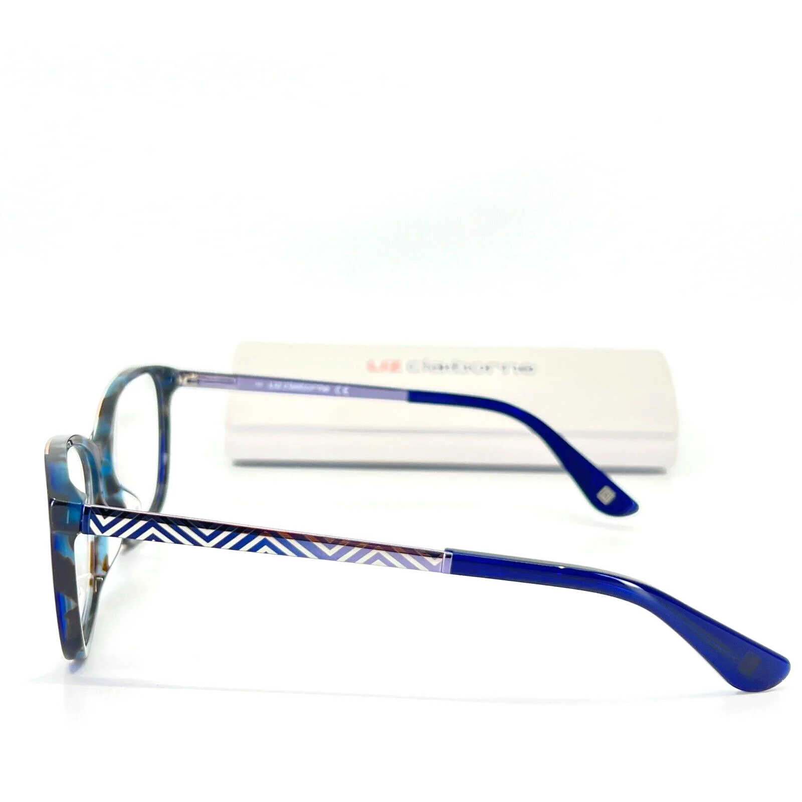 Liz Claiborne Eyeglasses L647 IPR Blue Tortoise Round Frame 53[]16 135 mm 3