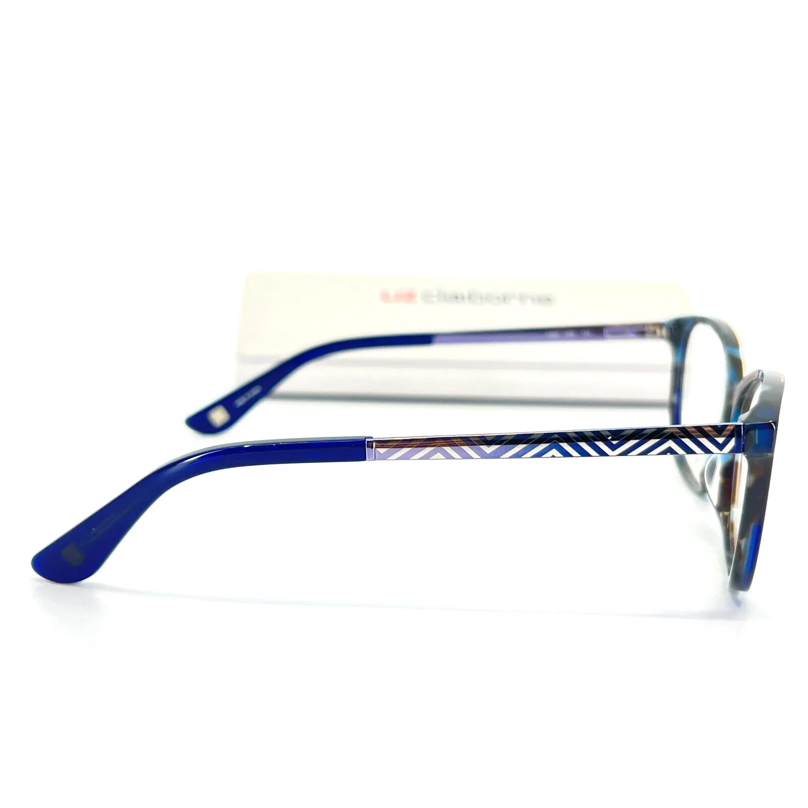 Liz Claiborne Eyeglasses L647 IPR Blue Tortoise Round Frame 53[]16 135 mm 4
