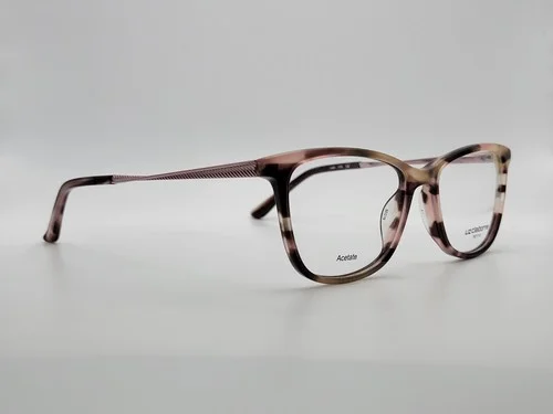 Liz Claiborne L463 HT8 Pink Havana Cat Eye Full Rim Eyeglass Frames 50-16-135
