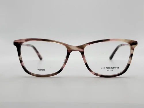 Liz Claiborne L463 HT8 Pink Havana Cat Eye Full Rim Eyeglass Frames 50-16-135 2