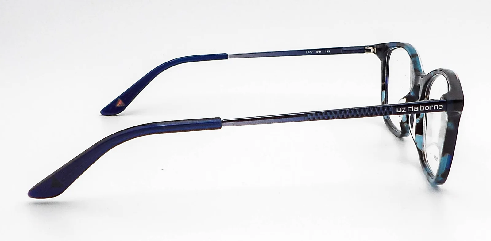 Liz Claiborne L467 Ipr Havana Blue Eyeglasses Frames 49-17-135 2