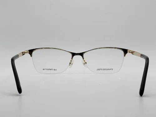 Liz Claiborne L654 UFM Brown Gold Cat Eye Semi-Rimless Eyeglass Frames 54-16-140 4