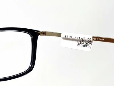 LIZ CLAIBORNE Petite L447 Black/ Blue Half Rim Womens Eyeglasses Frame 46-17-130 4