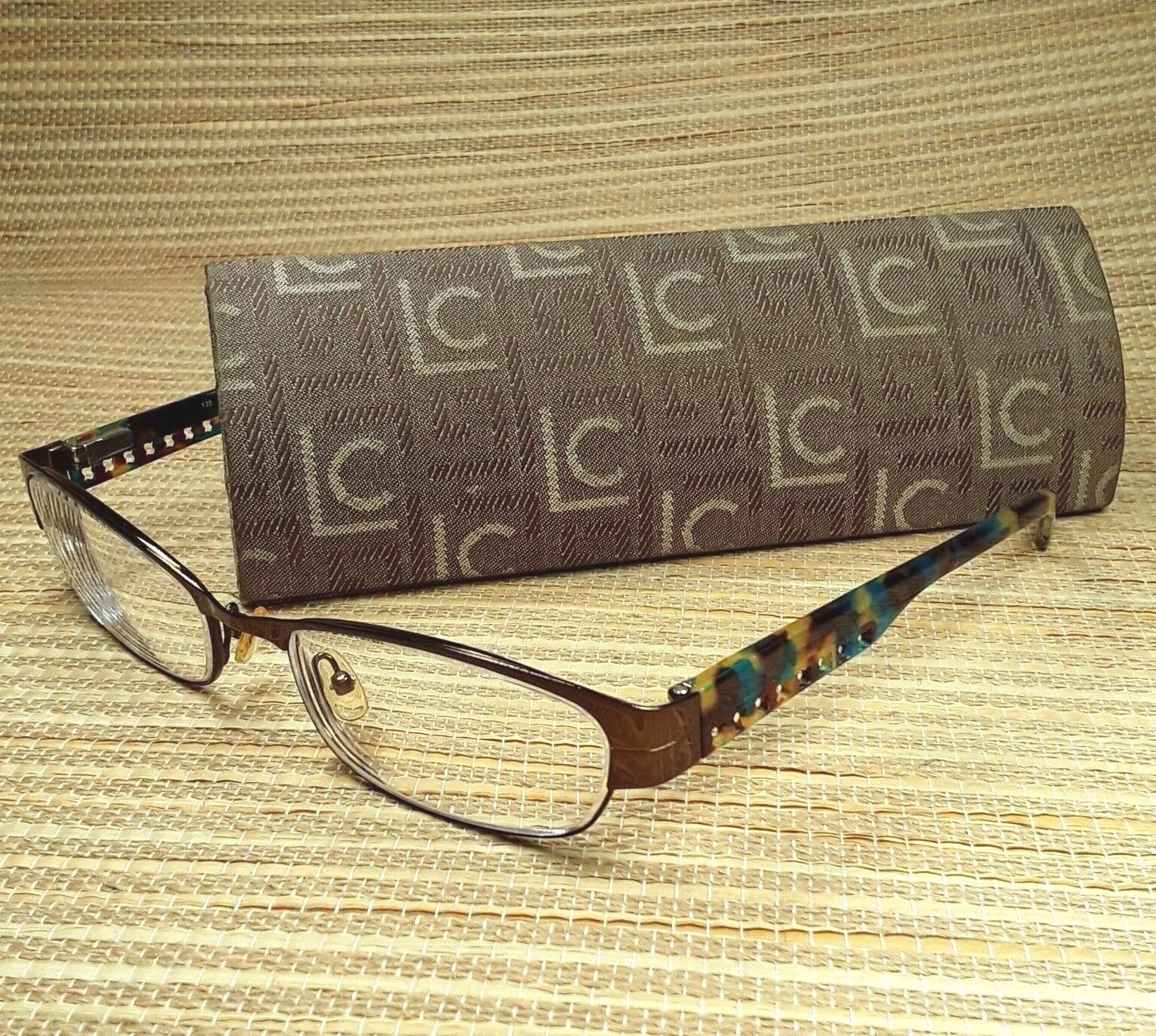 Liz Claiborne Rainbow Tortoise Eyeglasses FRAMES ONLY w/Case L353 0RX3 54-18-135