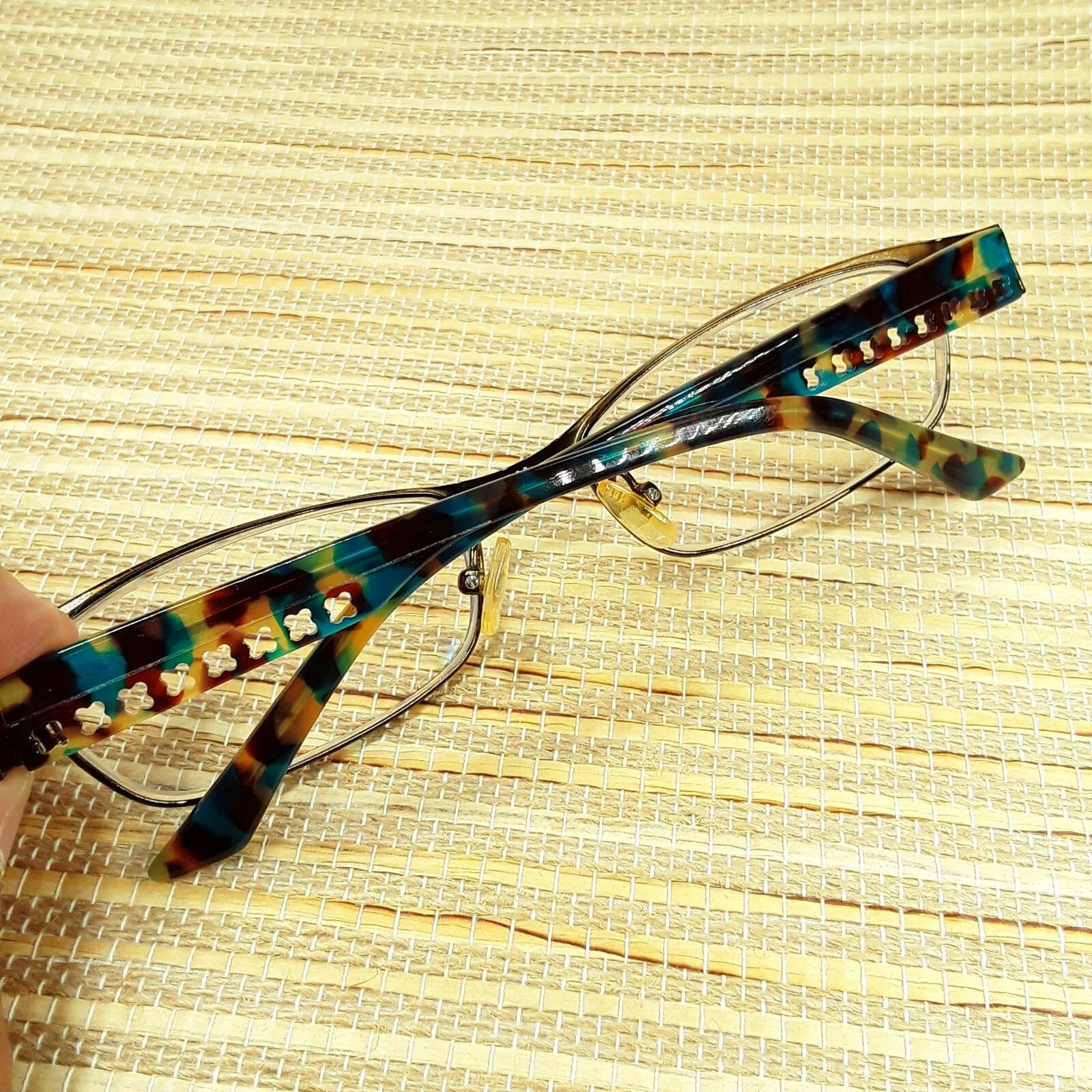 Liz Claiborne Rainbow Tortoise Eyeglasses FRAMES ONLY w/Case L353 0RX3 54-18-135 3