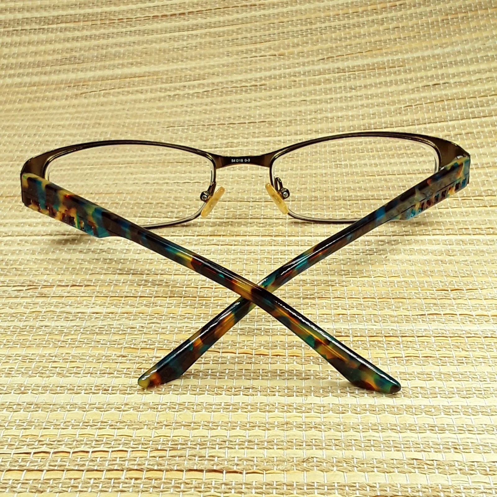 Liz Claiborne Rainbow Tortoise Eyeglasses FRAMES ONLY w/Case L353 0RX3 54-18-135 4