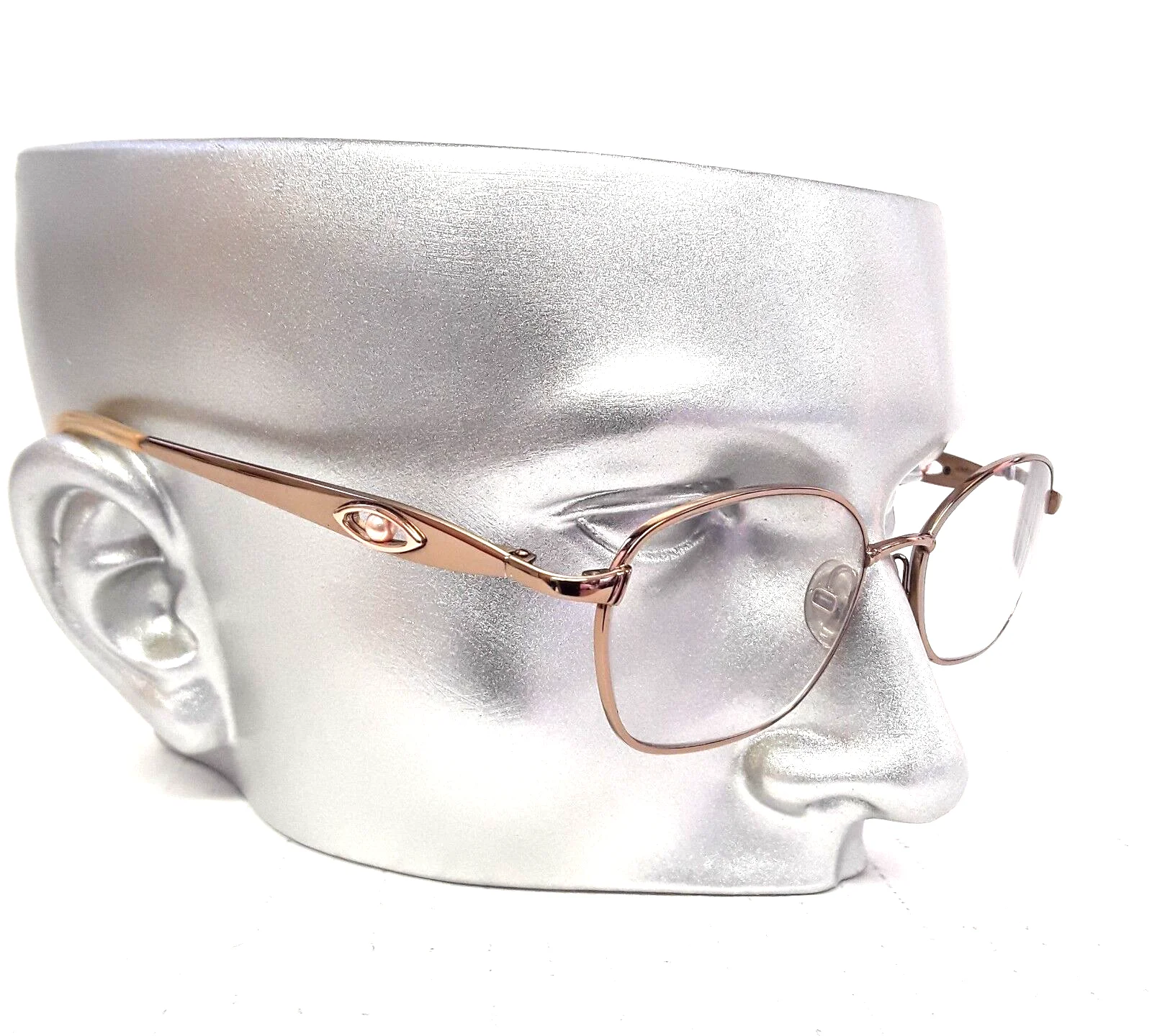Lizwear Eyeglasses Frames 068P 52-17-130 Copper with faux pearl bead Flex arm