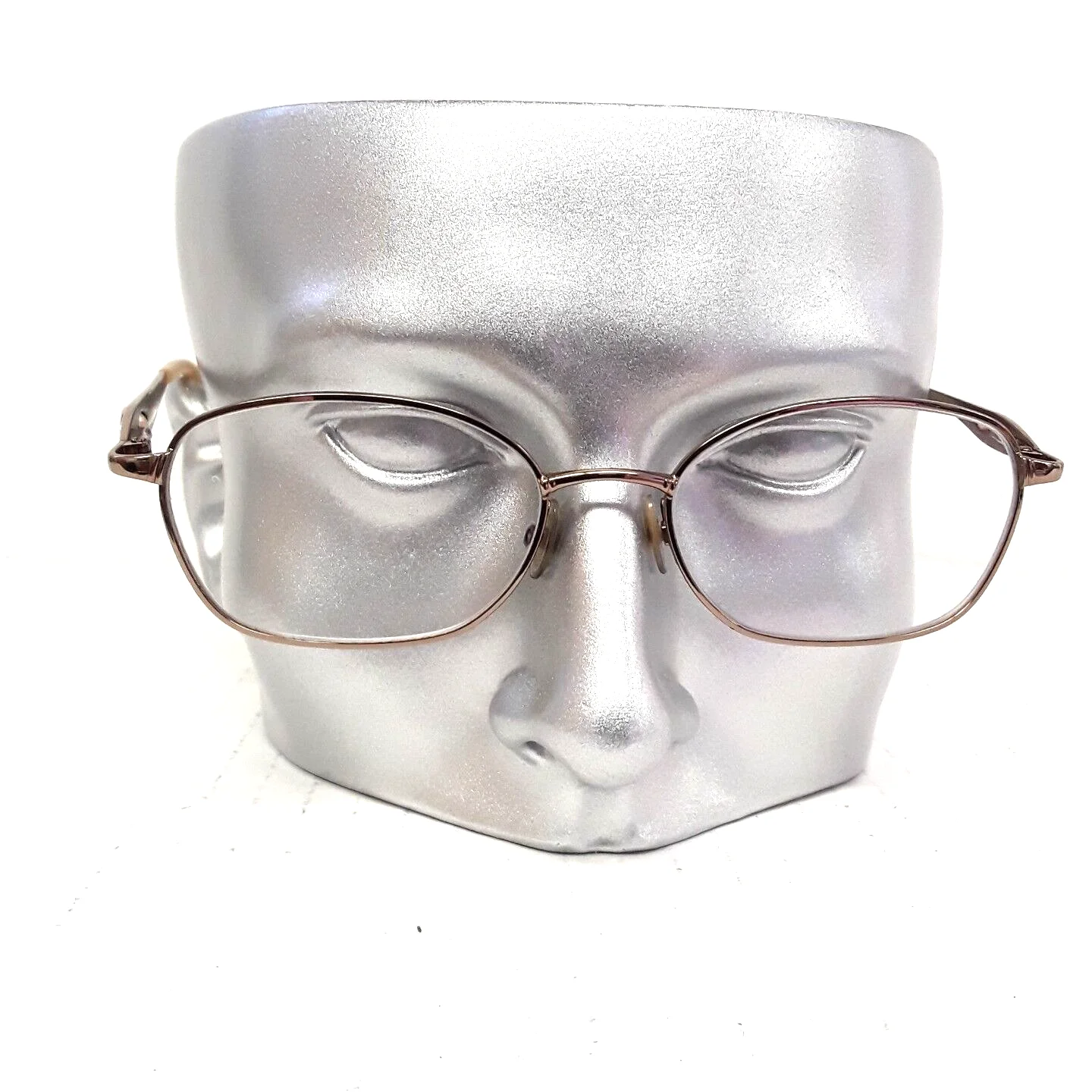 Lizwear Eyeglasses Frames 068P 52-17-130 Copper with faux pearl bead Flex arm 2