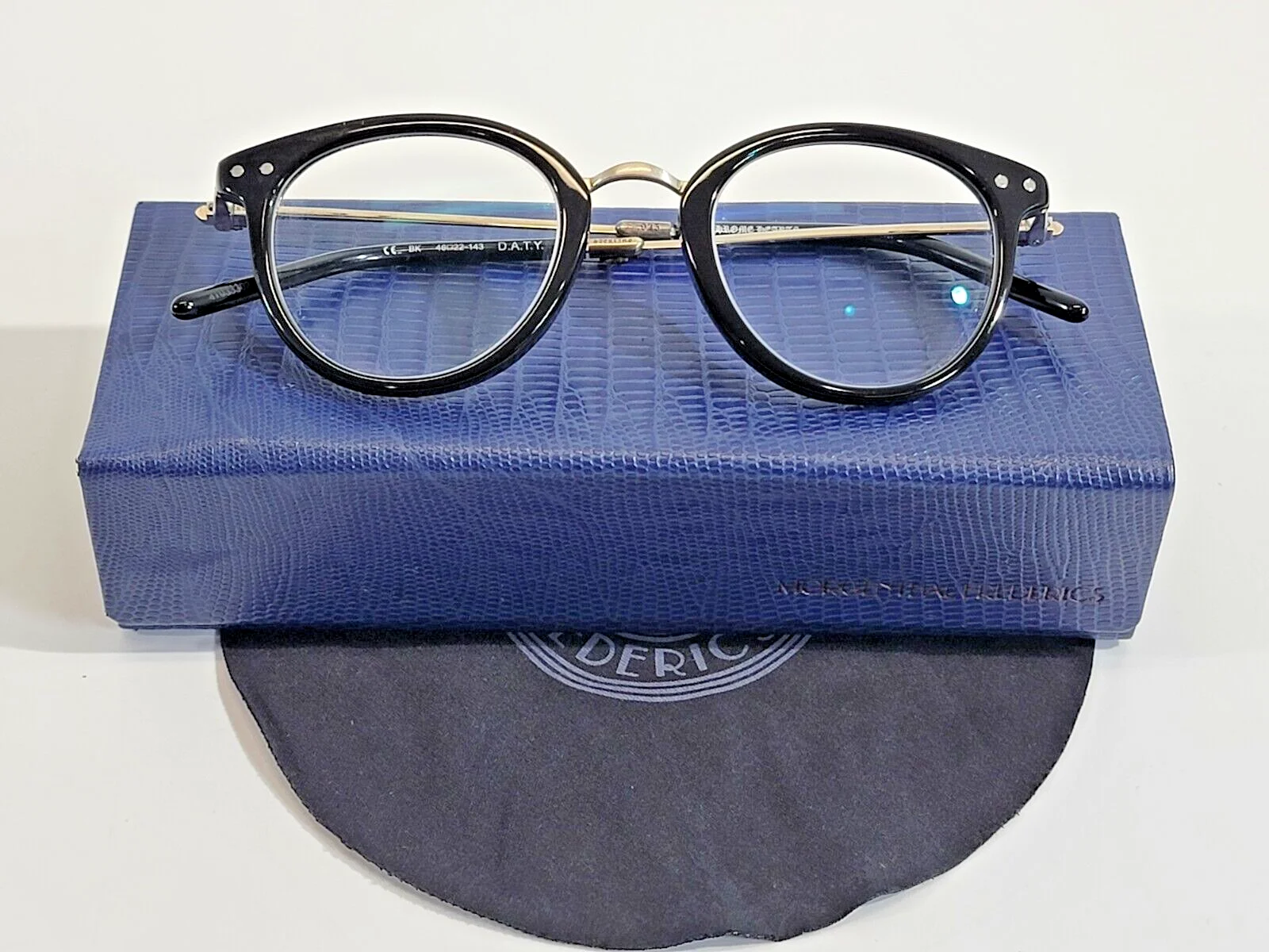 LM CHROME HEARTS Daty Glasses Eyeglass Frames Jack on BK Sterling Silver Black