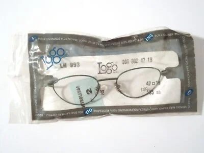 Logo Paris France Eyeglass Frames LM 993 Green Size 47-19 135 Lot 857 NOS 2