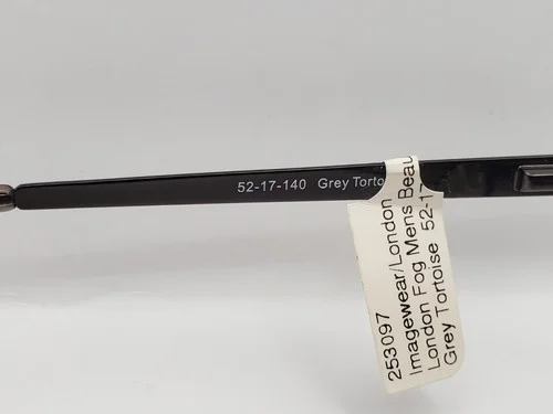 London Fog Beau Eyeglass Frames 52-17-140 Gray Eyeglasses 3