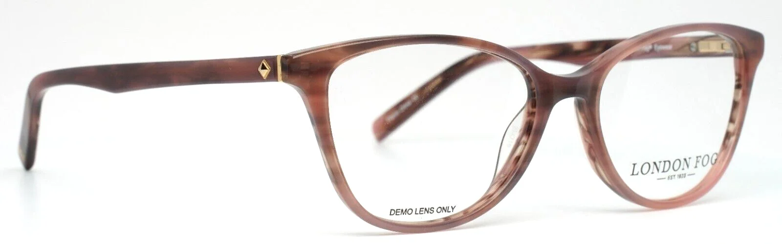 LONDON FOG Brooke BUR Burgundy Womens Cat Eye Full Rim Eyeglasses 51-16-135 B:38 3