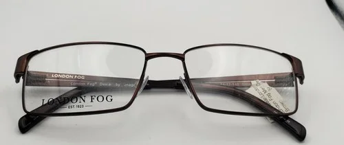 london fog dexia By Imagewear 54-17-140 brown eyeglass frames