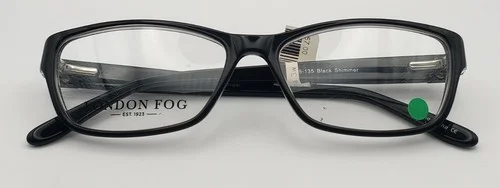 London Fog Gwen By ImageWear 53-15-135 Black Shimmer eyeglass frames