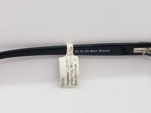 London Fog Gwen By ImageWear 53-15-135 Black Shimmer eyeglass frames 3