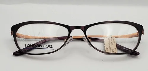 London Fog Harlow Eyeglass Frames Only 54-16-135 Purple Eyeglasses