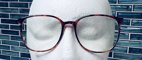 LONDON FOG Hipster EYEGLASS FRAMES (only) Oversized Cat Horned Tortoiseshell 3