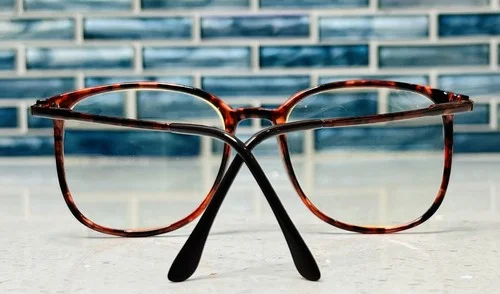 LONDON FOG Hipster EYEGLASS FRAMES (only) Oversized Cat Horned Tortoiseshell 4