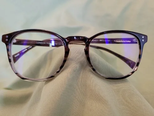 LONDON FOG LF105 RECTANGULAR PLASTIC EYEGLASS FRAMES BROWN 51-20-145 Preowned