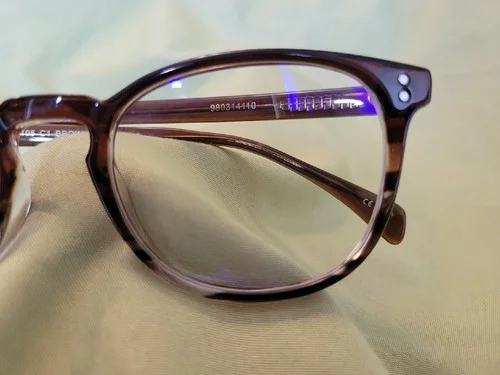 LONDON FOG LF105 RECTANGULAR PLASTIC EYEGLASS FRAMES BROWN 51-20-145 Preowned 3
