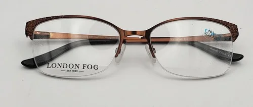 London Fog Neil by imageWear 53-18-140 brown eyeglass frames