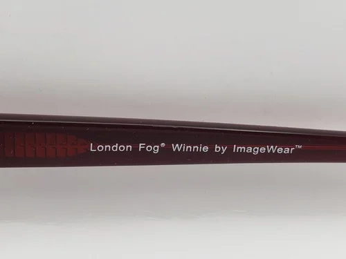 London Fog Winnie Eyeglass Frames Only 51-17-135 Burgundy Eyeglasses 4