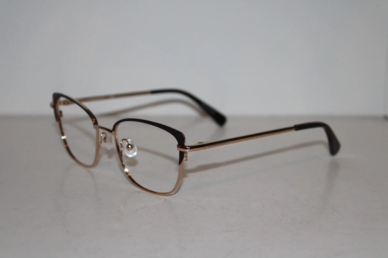 Longchamp Eyeglasses Frames LO2108 602 Dark Purple Gold 51-18-140 demo unit