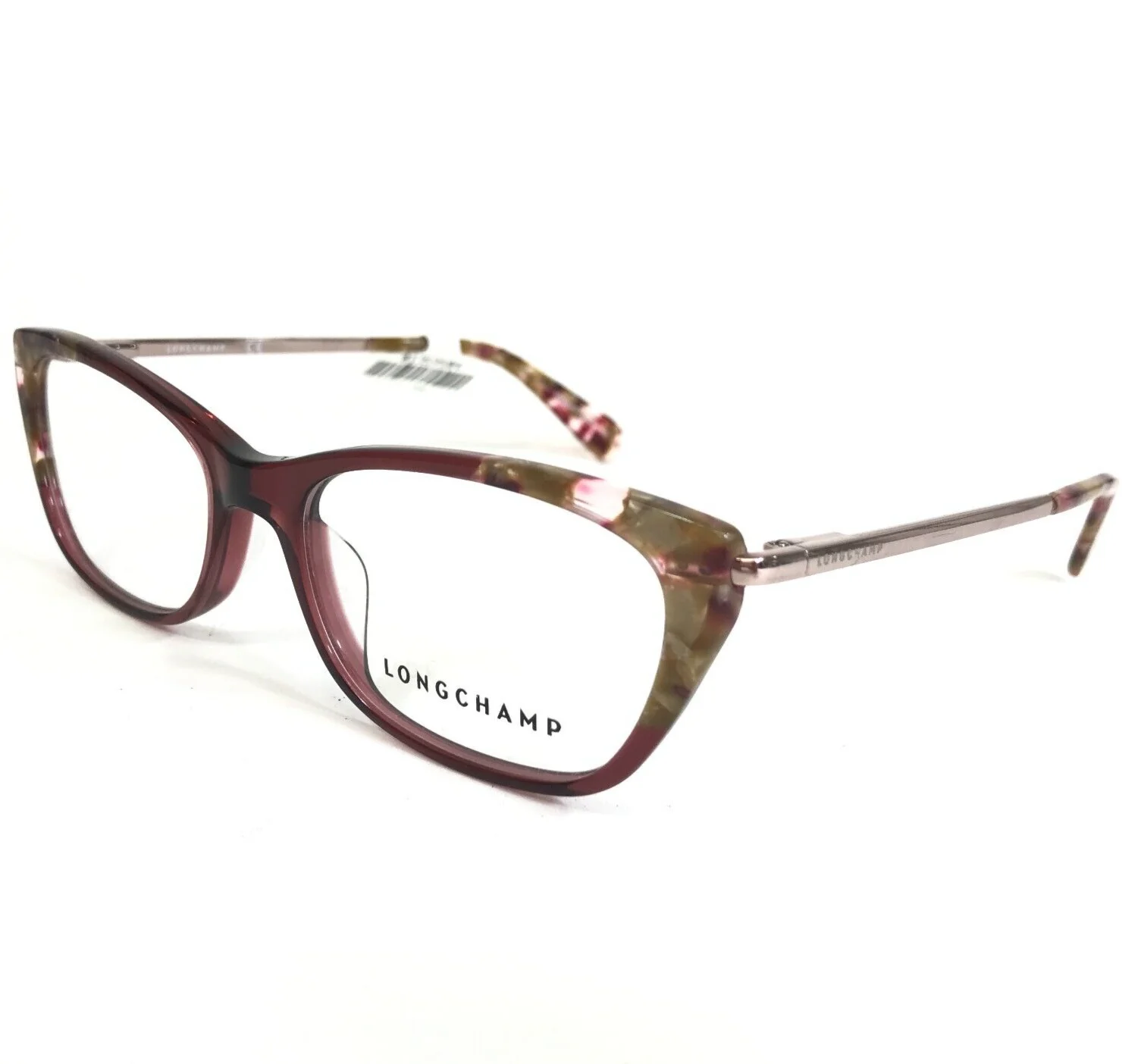 Longchamp Eyeglasses Frames LO2639 611 Purple Gold Cat Eye Rectangular 52-17-140