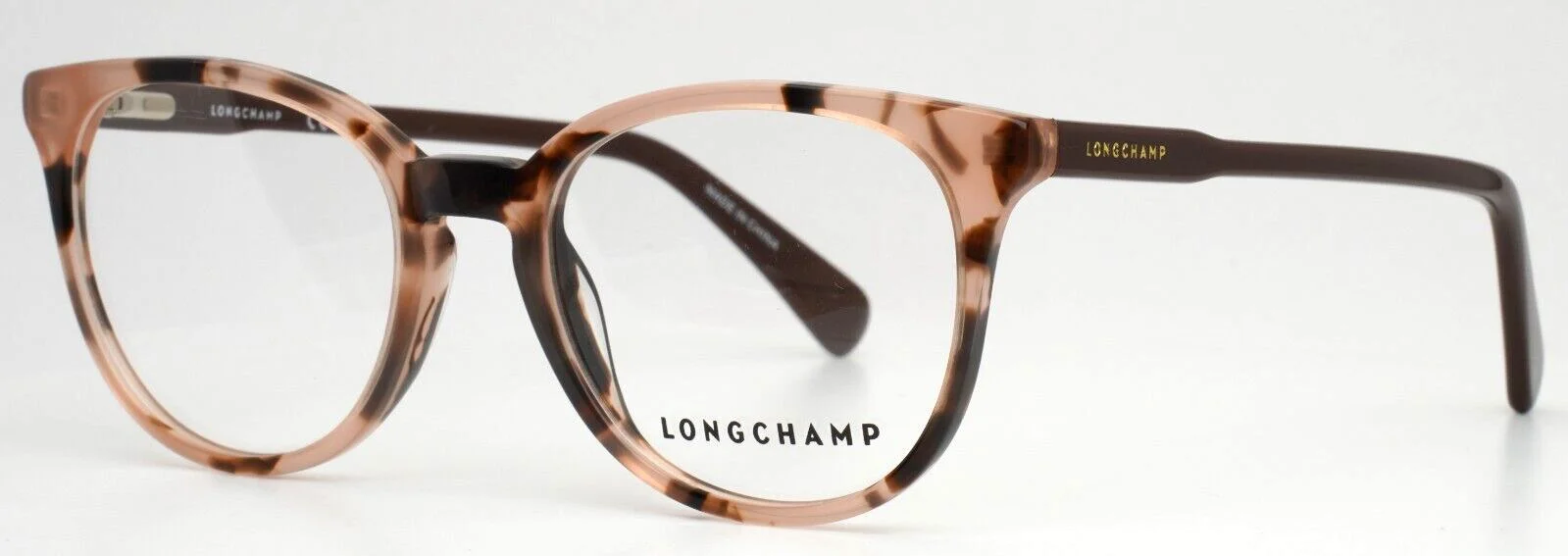 LONGCHAMP LO2608 690 Pink Tortoise Womens Round Eyeglasses 49-19-140 B:40