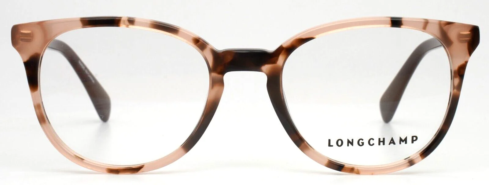 LONGCHAMP LO2608 690 Pink Tortoise Womens Round Eyeglasses 49-19-140 B:40 2