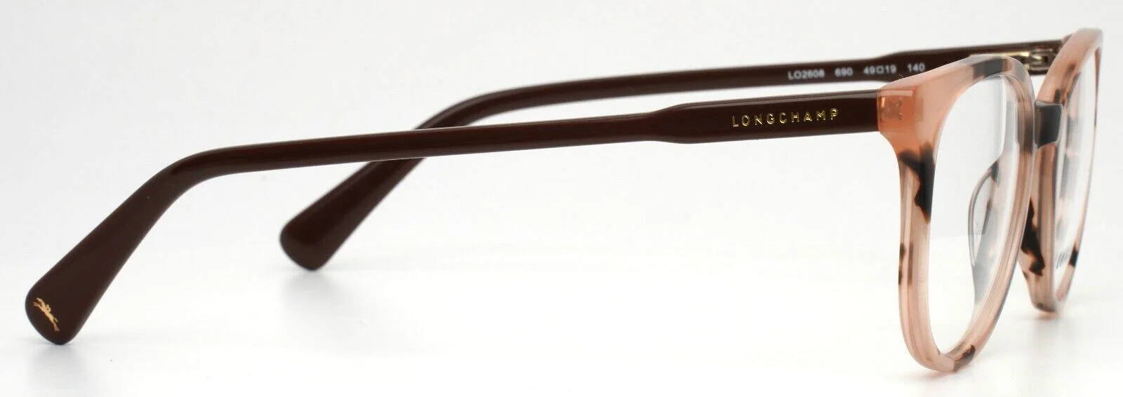 LONGCHAMP LO2608 690 Pink Tortoise Womens Round Eyeglasses 49-19-140 B:40 4