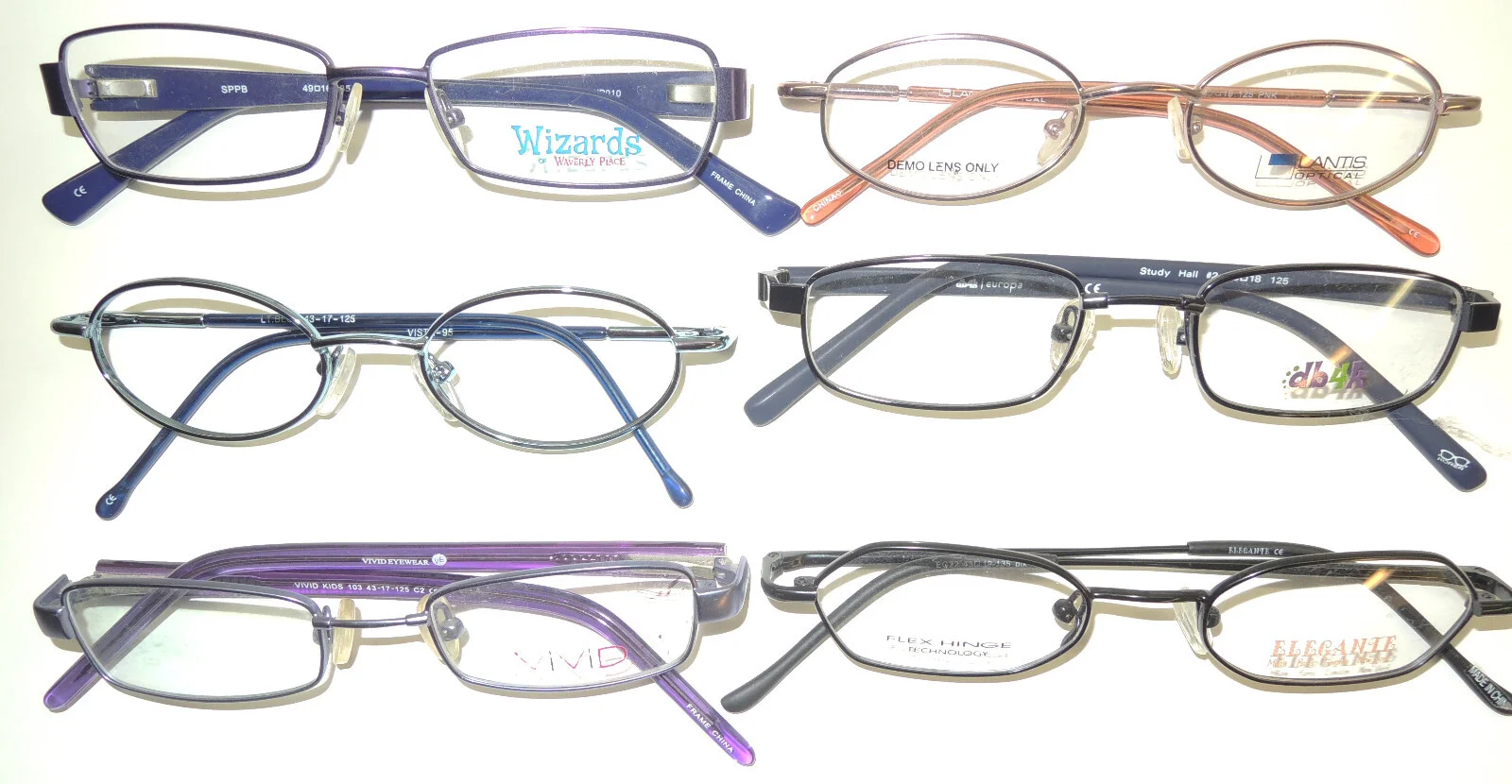 LOOKKINO 3755 Col. W32 EYEGLASSES FRAMES FOR KIDS PLASTIC BLUE SHADED 46-15-125 4