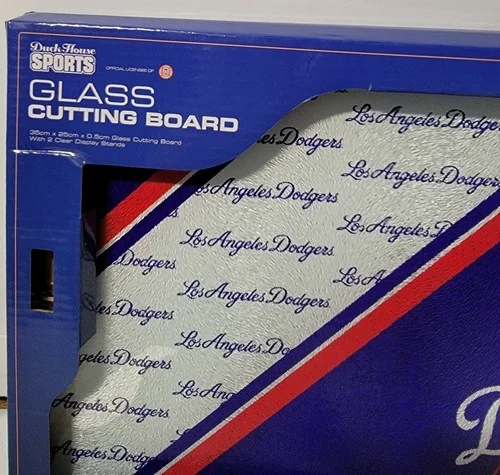 LOS ANGELES DODGERS HIGH QUALITY POPULAR DESIGN GLASS CUTTING BOARD 3