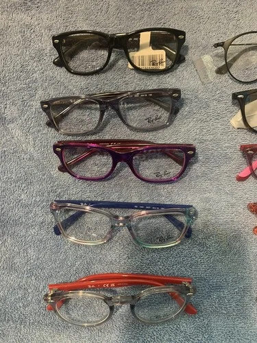 Lot Of 10 Kids RayBan Eyeglasses Frames with Cases 2