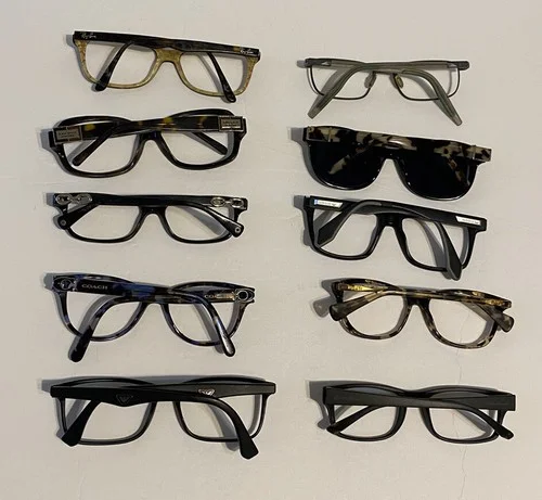 Lot of 10 Pair Different Name Brand Eyeglasses Mixed Lot Ray Ban ,Costa, Ralph