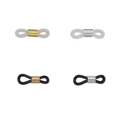 Lot of 100 Rubber Eyeglass Holder Necklace Findings for Eye / Sun Glasses W/Loop