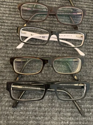 Lot of 12 Ray Ban Eyeglasses Frames for Collectors/Resellers Frames only 2