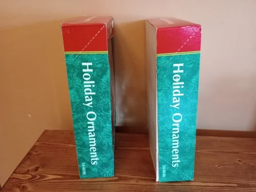 Lot Of 2 - Vintage Glass Ornaments - 24 Total - Red USA Value Smart Exclusive 4