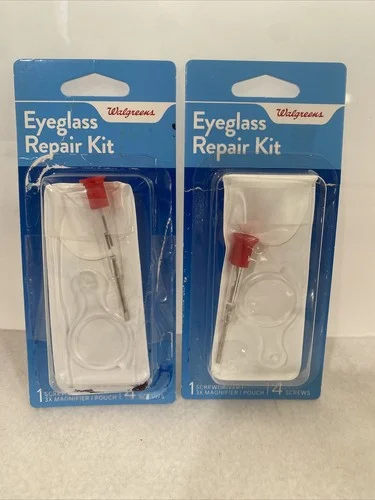 Lot Of 2 Walgreens Deluxe Eyeglass Repair Kit Some Package Damage