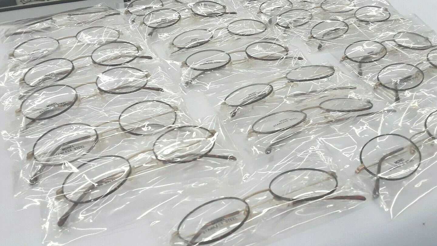 Lot of 20 Vintage MONEL Eyewear coast 437 eyeglasses NEW metal tortoise