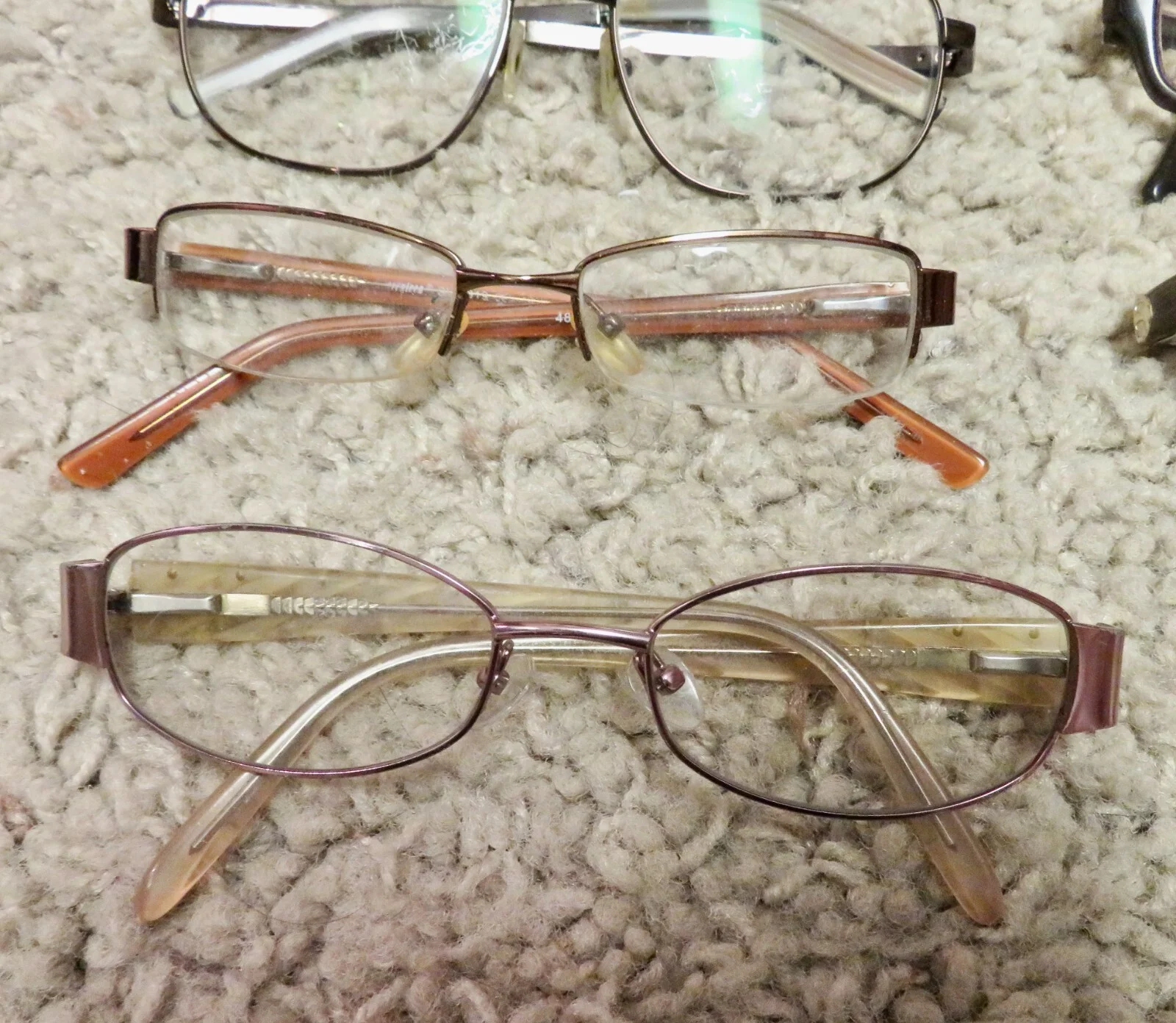 Lot of 21 eyeglass frames for parts or repair 2