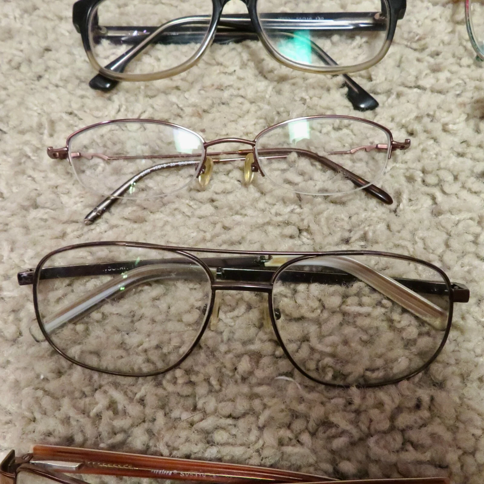 Lot of 21 eyeglass frames for parts or repair 3