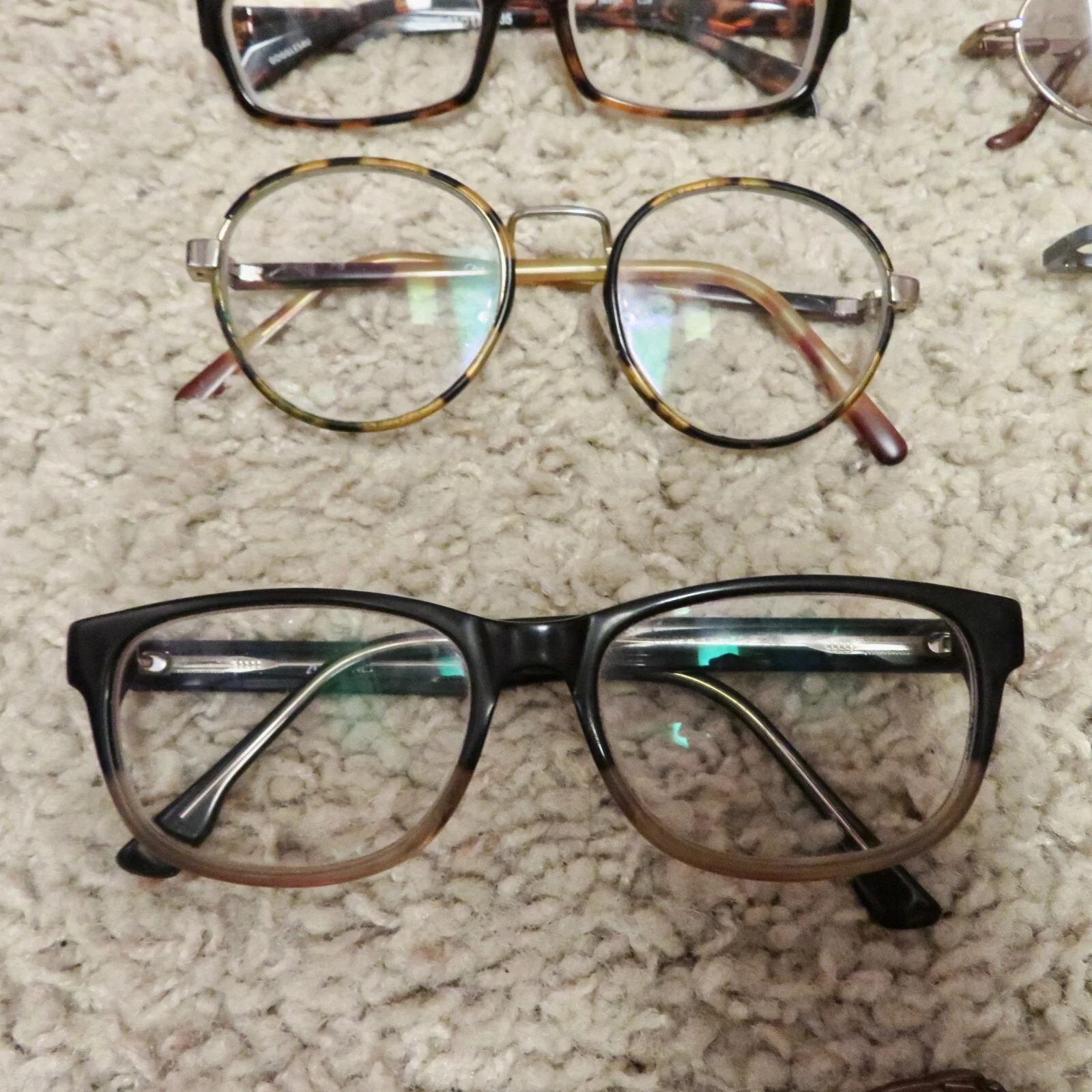 Lot of 21 eyeglass frames for parts or repair 4