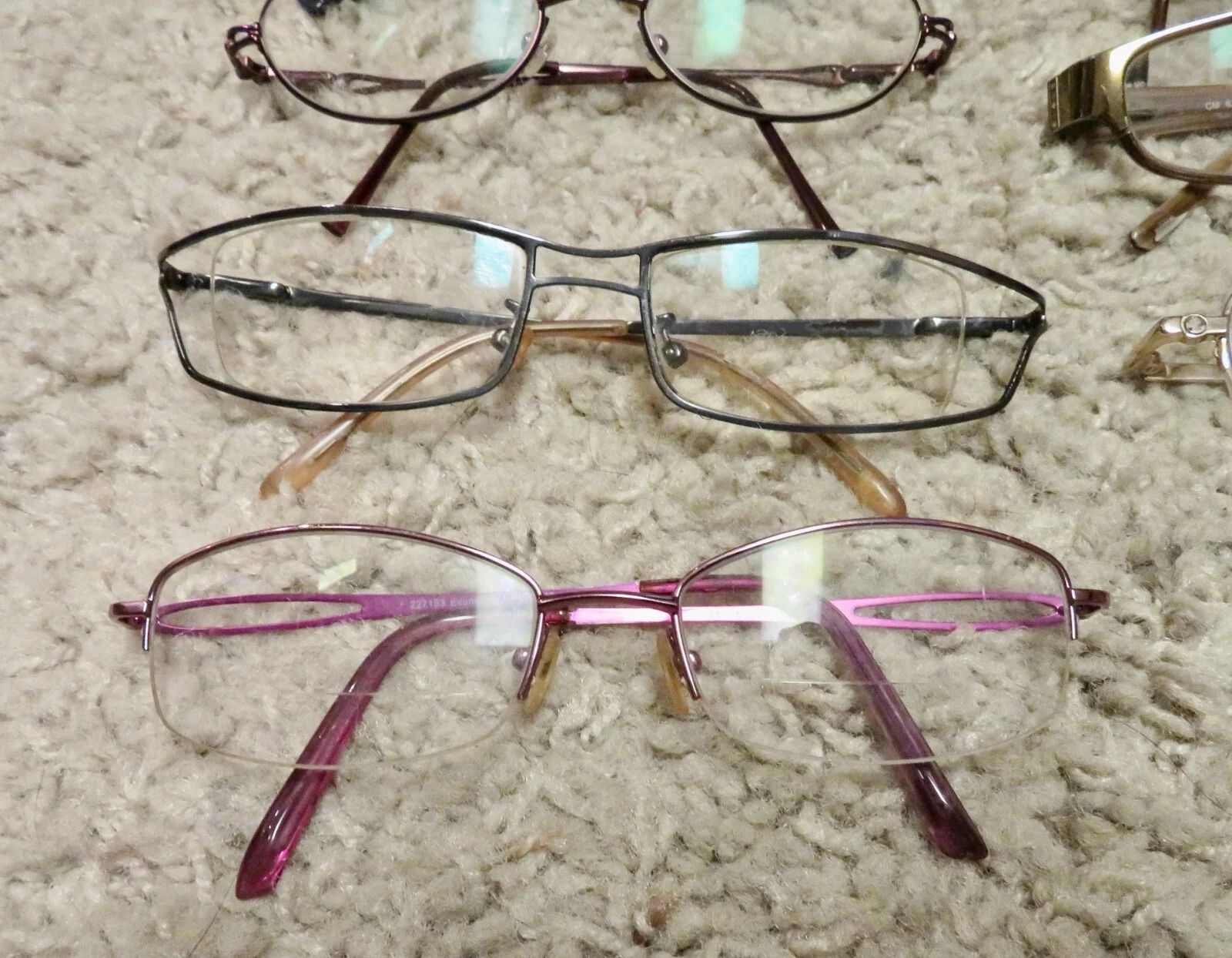 Lot of 23 eyeglass frames for parts or repair 2
