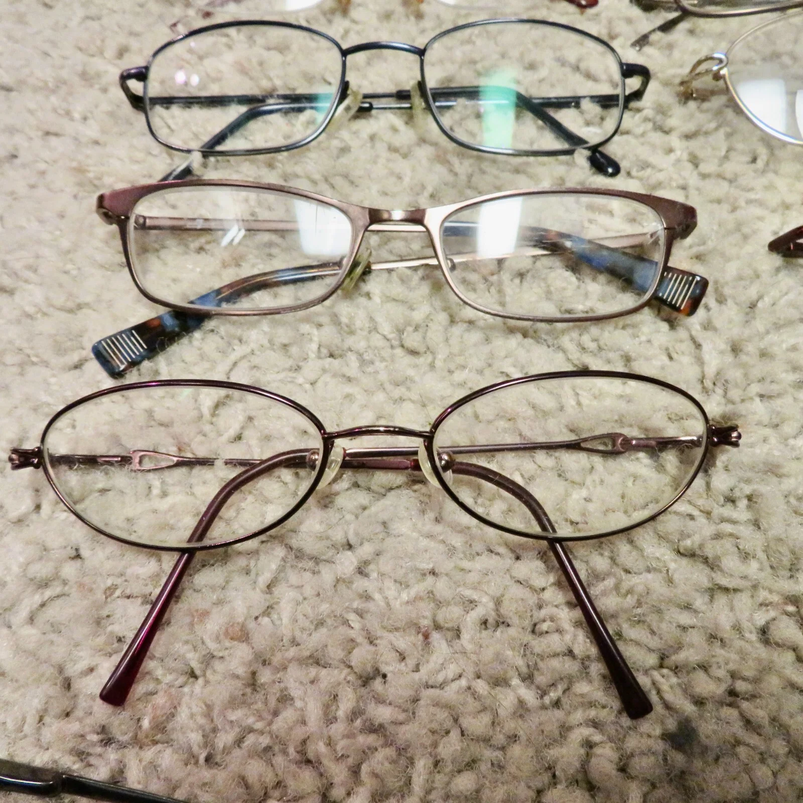 Lot of 23 eyeglass frames for parts or repair 3