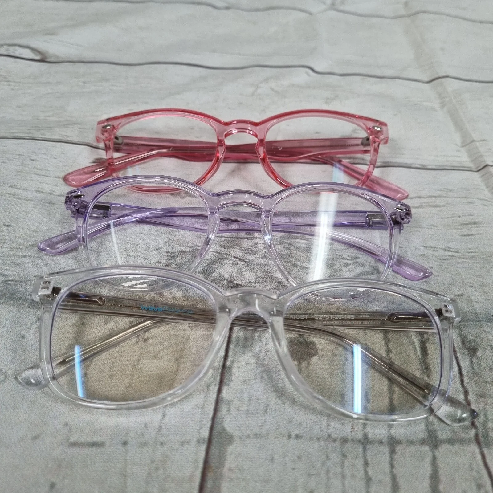 Lot of 3 - Eyeglass Frames Various Colors: WaveBalance, Evolution Eyes & other