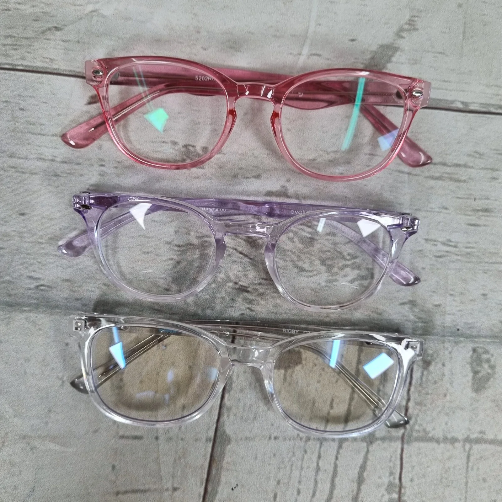 Lot of 3 - Eyeglass Frames Various Colors: WaveBalance, Evolution Eyes & other 2